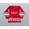 Custom Red 1980 Vladimir Golikov 25 Sovjetunionen CCCP National Team Hockey Jersey New Top Stitched S-M-L-XL-XXL-3XL-4XL-5XL-6XL