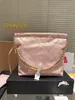 designer bags hobo bag 5A shoulder handbag leather chain double letter solid color buckle square stripe lady sling crossover messenger hot pink bag free shipping A6