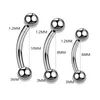 Other Fashion Accessories 100PCSLot Stainless Steel Earring Helix Nose Eyebrow Lip Labret Rings Tragus Tongue Barbell Navel Belly Piercings Body Jewelry 231208