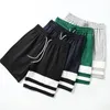 Men's Shorts Summer Striped Simple Breathable Sports Basketball Casual Elastic Waist Beach Walk Straight Clothing