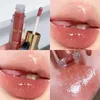 Brillant à lèvres miroir scintillant imperméable hydratant miroitant brillant à lèvres 5 couleurs Nude gelée teinte maquillage rouge à lèvres