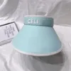 Casquette de styliste pour femmes, protection solaire d'été, vacances, voyage, couleur bonbon, lettre imprimée, visières 3022