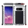 Custodie in lega di alluminio in vetro temperato per SAMSUNG note9 S10 s9 Plus note8 note10 plus Defender Heavy Duty Armor Cavalletto 3 in 1 Copertura antiurto Impermeabile antipolvere