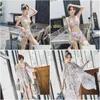 Swim Wear Tankinis Push Up Vintage Sweet 3 Pieces Set Ered Belly Show Thin Spring Y Women Small Bust Swimsuit Drop Delivery Sports Out Dhhde