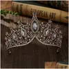 Hårklämmor Barrettes Barock Luxury Atmosphere Alloy Crown Party Princess Dress Accessories Drop Leverans smycken Hairjewelry DHZ30