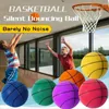 Ballen Indoor Silent Basketbal Sport Springkussen Schuimmateriaal met hoge dichtheid Kinderen Volwassenen Baltraining Gratis draagbaar net 231208