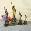 Novelty Items Souvenirs USA Statue of Liberty Metal Decoration Ornaments Model Home Office Decor Decorative Crafts Figurines Miniatures Gift 231208
