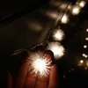 YIYANG LED-Schneeball-Lichterkette, 10 m, 100 Schneeflocken, Weihnachtslicht, Urlaub, Hochzeit, Party, Dekoration, Beleuchtung, 110 V, 220 V, US EU222A