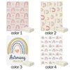 Mantas Swaddling LVYZIHO Boho Acuarela Arco Iris Nombre personalizado 30x40 48x6060x80 pulgadas Manta polar 231208