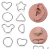 Nasenringe Ohrstecker Herz Mond Hoop Ring Septum Piercing Ohrringe Scharniersegment Clicker Ohrknorpel Tragus Helix Lippe Körperschmuck Tropfen Dh6Ck