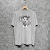 Camisetas de manga corta con cuello redondo de algodón informal a la moda para hombre americano 2XL camiseta Amiryes con estampado gráfico