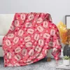 Dekens Inbakeren Schattig Varken Roze Fleece Deken Warme Slaapkamer Gooi Deken op Slaapbank Beddengoed Reis Sherpa Dekens voor Volwassen Kinderen Meisjes Quilt 231208