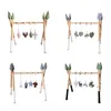 Decoratieve platen Baby Gym Aboriginal stijl Zintuiglijke Baby Ring-Pull Toy Play Stand Frame Houten Gantry Peuter Geboren Cadeau Kinderkamer Decor