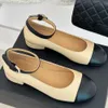 Ballet Flats with Ankle Strap Loafers for Women Mary Jane Elegant Casual Street and party Shoes Ballerina Flats in Lambskin with Charms Dress Shoes size 35-41