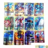 Giochi di carte Giochi di carte 100 pezzi 1 confezione Flash Collezione Pokmon Gioco da tavolo Regali casuali per bambini Y1212270J Drop Delivery Toys Puz Dhtz7 Dhbtl