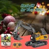 Transformatie speelgoed Robots 1 20 RC Graafmachine 11CH 2.4G Afstandsbediening Techniek Voertuig Crawler Truck Bulldozer Dumper Auto Speelgoed voor Kinderen KerstcadeausL231114