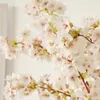 Decorative Flowers 100cm Cross-border Supply Of Silk Cloth Japanese Cherry Blossom Amazon Explosion Wedding Home Decoration