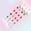 2021 Romatique Femmes Shell Shell Lucky Spring Flower Ladybug Faune Design Luxury Smart Bracelet Wedding Jewelry220y5260807
