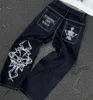 Jeans pour hommes Street Jnco Tiger Brodé Hommes Y2K Harajuku Lavé Large Jambe Couple Casual Joker Punk Baggy 231208