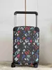 Men Women Travel Luggages Bag Designer Suitcase Fashion Graffiti Big Box Luggage Suitcase Luxury Designer Trunk Tugboat Box 20''