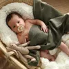 3PcsSet born Muslin Swaddle Blanket 100 Cotton Baby Soft Bath Towel Cute Infants Bibs for Girls Boys 231221