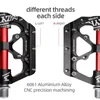 Fahrradpedale MZYRH Fahrradpedale 3 Lager Ultraleichtes rutschfestes CNC-BMX-MTB-Rennradpedal Radfahren Fahrradpedale mit versiegeltem Lager 231208