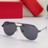 2023 homens marca designer santos de óculos de sol homens e mulheres clássico piloto quadro preto moda óculos de sol uv400 com caixa original ct0229