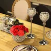 Candle Holders Crystal Candle Holder Modern Tealight Candlestick Home Christmas Party Candle Stand Wedding Dinning Table Centerpiece Decoration 231208