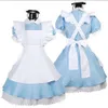 Giapponese - Vendita di ragazze fantasia Alice nel paese delle meraviglie Fantasia blu tono chiaro Lolita costume da cameriera costume da cameriera vestito da cameriera280R