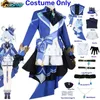 Anime-Kostüme Game Impact Furina Focalors Cosplay-Kostüm Anime-Komplettset mit Hut Fontaine Focalors Halloween-Kostüme für Frauen 231208