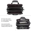 Briefcases JOYIR Men Genuine Leather Handbag 156"Laptop Messenger Shoulder Bag for Documents Men's Business 231208