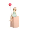 Decorative Objects Figurines Resin Banksy Balloon Girl Decoration Modern Art Sculpture Worker Flying Balloons Figurine Home Accessory Gifts 231208