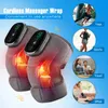 Leg Massagers Eletric Heating Knee Massage Device Vibration Physiotherapy Knee Pads for Elbow Joint Osteoarthritis Rheumatic Pain Warm Massage 231208