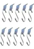 Hooks Rails Pack of 10 Awning Shook Set Universal Camping With S Hook Hanger for Motorhomes Tält Hangers Kit8591114