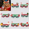 Vêtements pour chiens Lunettes de soleil Costume Produit de Noël pour animaux de compagnie Lunettes pour chiots Animaux de compagnie Orignal Bonhomme de neige Cadeau de fête