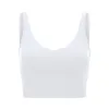 Lu yoga BH align tank Dames sportbeha Klassiek Populair Fitness Boterzachte tank Gym Crop Yoga Vest Schoonheid Terug Schokbestendig met verwijderbaar borstkussen groothandel