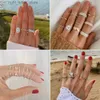 With Side Stones ATTAGEMS Solid 925 Sterling Silver Rings for Women Moissanite Full Eternity Wedding Band Engagement Wedding Ring Fine Jewelry YQ231209