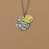 10Pcs Fashion "Be" Graffiti Friend Brave Pendant Necklaces Happy Strong Thankfull Charm For Men women Jewelry A-175