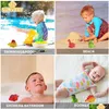 Badespielzeug Dinosaurier Leuchtendes schwimmendes Gummi für Baby Kinder Kleinkind Pool Wasserwanne Dusche Kinder 221118 Drop Lieferung Mutterschaft Dhjuv