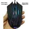 Mice FORKA Silent Click USB Wired Gaming Mouse 6 Buttons 3200DPI Mute Optical Computer Mouse Gamer Mice for PC Laptop Notebook Game 231208