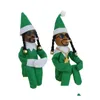 Suministros de juguetes de Navidad Niños Regalo de peluche Snoop en un Stoop Amantes de Hip Hop Cross Border Snoo Bent Over Elf Resina Muñeca decorativa Drop Deli DHBFC