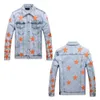 Amirs Designer Jeans Top Quality Men's Jackets Mens Jaquetas Denim Biker Couro Slim Fit Outwear Solto e Confortável S-2XL