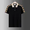 2024 Mens Stylist Polo di marca di lusso mens designer polo T-shirt moda estiva traspirante a maniche corte bavero top casual