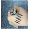 Wzmacniacze brwi Wodoodporne ołówek z pędzlem makijaż lampartek maquiagem 5 kolorów cień do metalowego makijażu 9581837 Drop d dhbsr
