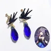 Charm Game Genshin Impact Keqing Cosplay örhängen unisex hänge öronklipp smycken tillbehör gåvor 231208