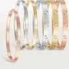 braccialetto di lusso di design braccialetto di fascino per donna elegante oro rosa argento bracciali serie amore gioielli di marca spedizione gratuita regalo di San Valentino di Natale