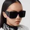 Zonnebril 2021 Merk Vierkante Vrouw Oversized Zwarte Stijl Shades Voor Vrouwen Grote Frame Mode Vrouwelijke UV400 Bril202J