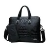 Hela varumärkespaket Fashion Crocodile Print Business portfölj Trendiga tvärsnitt Crocodile Leather Man Handbag Multifunktion 274J