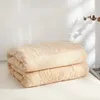 Одеяла Пеленальное жаккардовое хлопковое полотенце с нитью Одеяло для взрослых Детское мягкое дышащее покрывало Постельное белье Летние одеяла на диван/кровать 231208