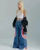 Kadın Kot Jnco Bol kot pantolon kadınlar Amerikan vintage yüksek bel kot pantolon harajuku sokak giyim trend kot modeller hip hop geniş bacak pantolon kadın 231208